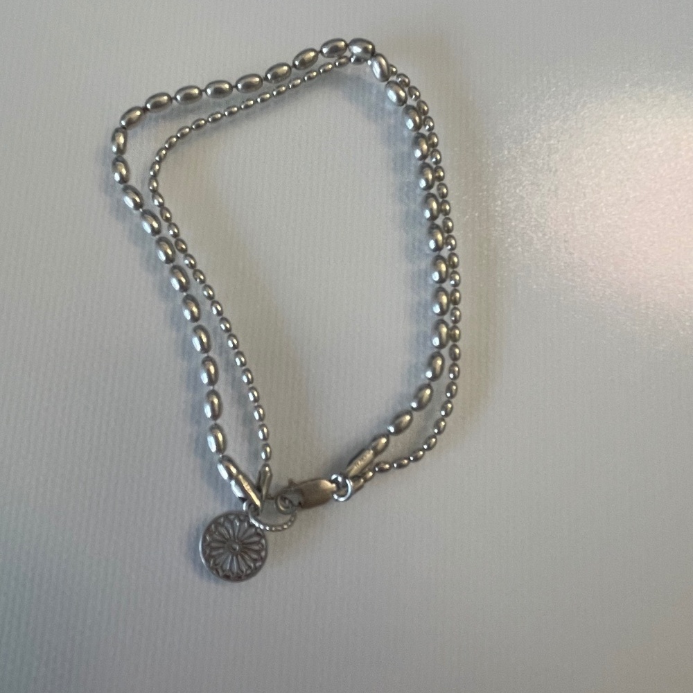 Charleston Double Rice Bead and Gate Bracelet - Picture 2 of 8